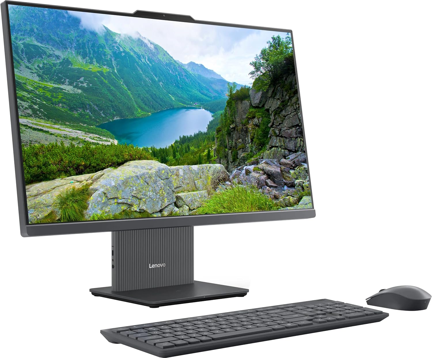 Lenovo IdeaCentre All-in-One Desktop Computer, 24" FHD Display, 6-core AMD Ryzen 5 7535HS, 16GB DDR5, 512GB SSD, Wi-Fi 6, HDMI in&Out, Wireless KB&Mouse, Windows 11 Home