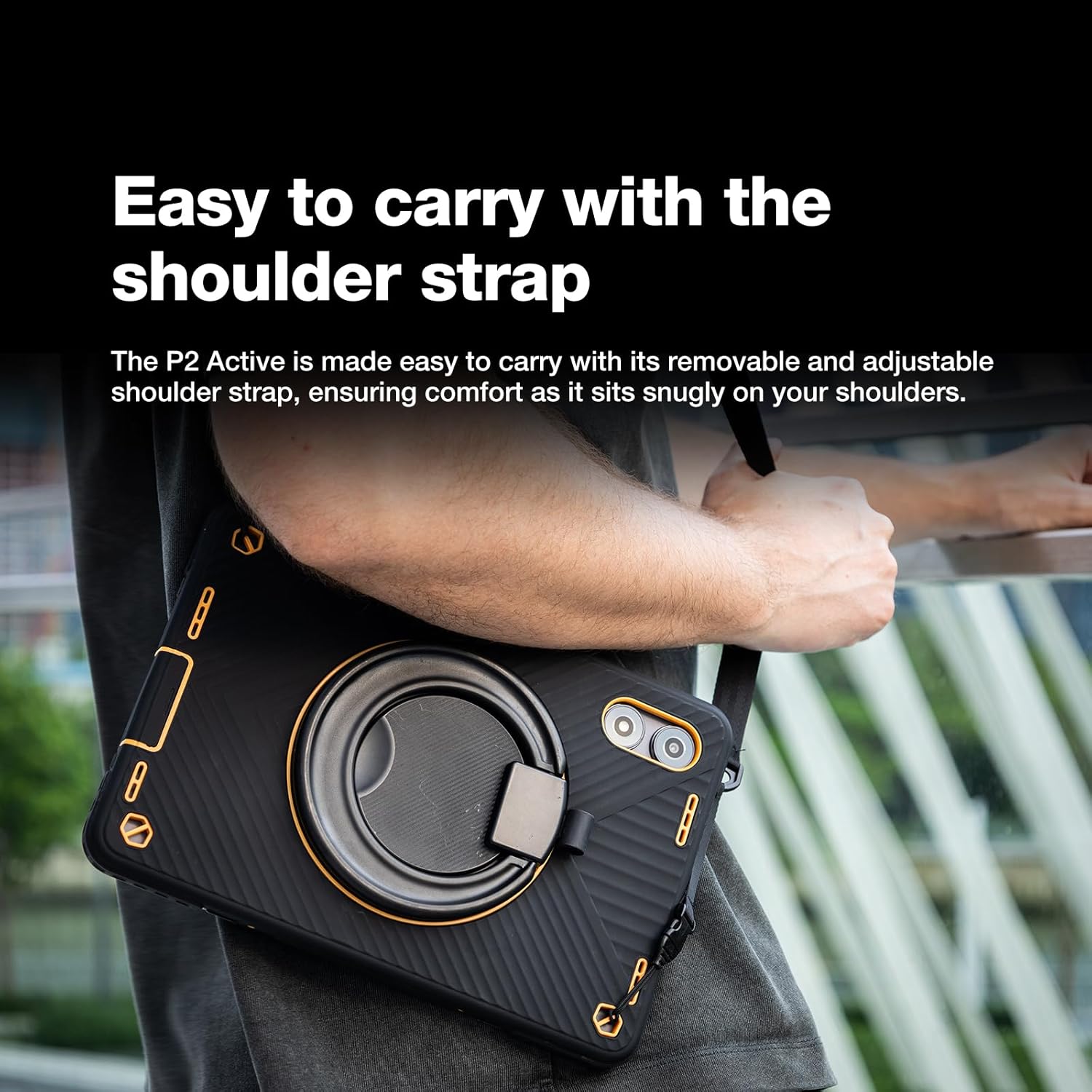 AGM PAD P2 Active Rugged Android 14 Tablet with Case, Waterproof & Drop-Proof, Widevine L1 & GMS Certified, 11" 90Hz FHD 480 NITS Display, MTK G99, 8000 mAh, 16(8+8) + 256GBTF 2TB, GPS, Compass, OTG