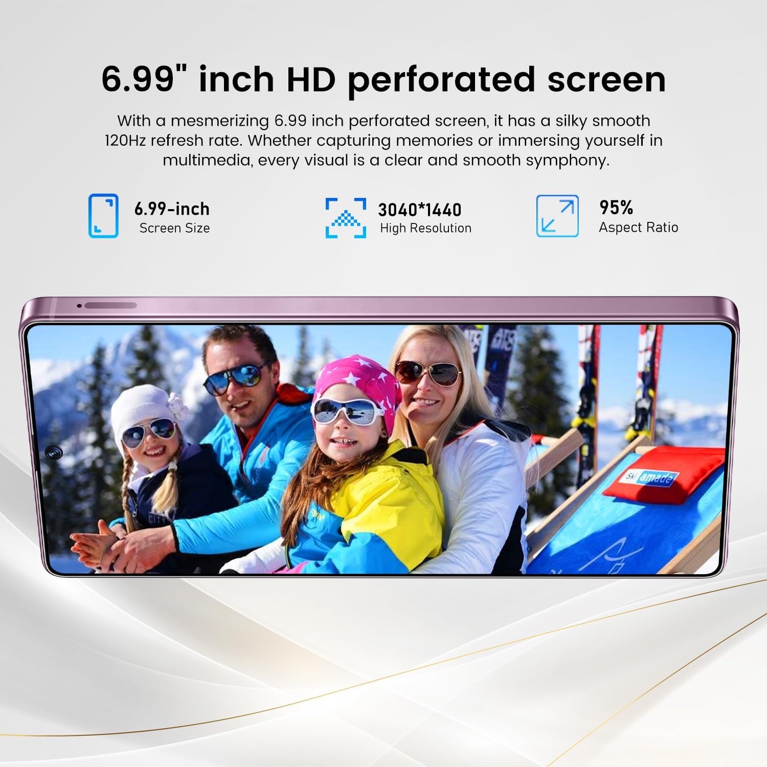 I25 Ultra Flagship Killer Smartphone - Snapdragon 8 Gen 3, 16GB+512GB, Massive 6.99" FHD+ Display, 108MP+68MP Pro Cam, 7000mAh 2-Day Battery, Android 14, Includes Stylus Pen (Pink)