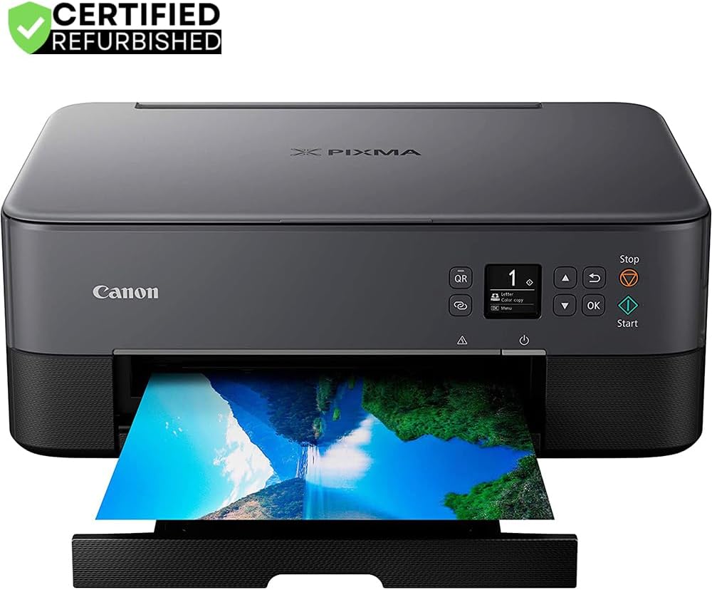 Canon PIXMA TS6420a All-in-One Wireless Color Printer with Print, Scan, Copy, Photo Print & Mobile Functions (Renewed) Bundle with DGE USB Cable + Print Like A Pro Guidebook Kit
