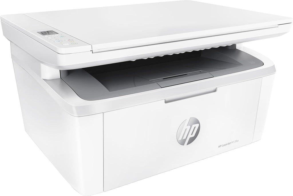 HP LaserJet MFP M139w Printer, for Small Office and Home Use, Print, Copy, Scan Wireless up to 19 ppm Black and White 600x600 dpi USB Auto-On/Off Tech (Renewed)