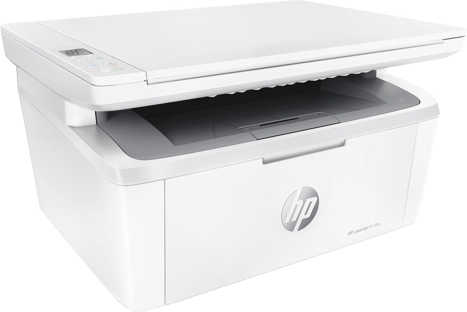 HP LaserJet MFP M139w Printer, for Small Office and Home Use, Print, Copy, Scan Wireless up to 19 ppm Black and White 600x600 dpi USB Auto-On/Off Tech (Renewed)