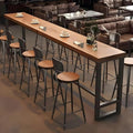 Farmhouse 70.9“ Modern Solid Wood Bar Table - Industrial Dining Room Bar Table, Rectangle Counter Height Dining Table Long Table for Kitchen Coffee Shop,No Stool