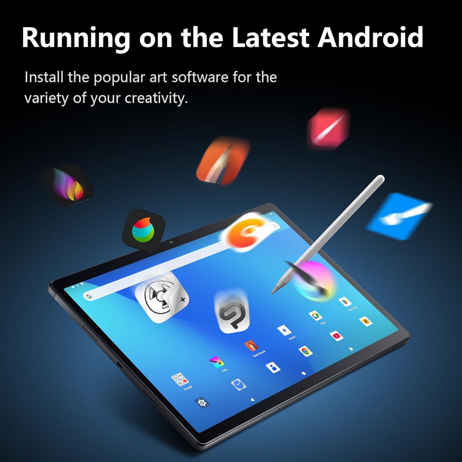 RubensTab T14 Drawing Tablet No Computer Needed,14.1 inch FHD Display,standalone,Octa-Core CPU,Pre-Installed Drawing Apps & Tutorials,More Bonus Items for Beginners, Artists, Students