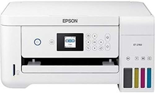 Epson EcoTank ET-2760 Wireless Color All-in-One Cartridge-Free Supertank Printer with Scanner and Copier