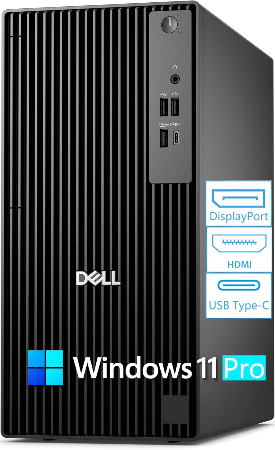 Dell 2026 Pro Tower PC QCT1250 Desktop Computers PC for Home and Business, 14th Gen Intel Processor, Copilot AI, 16GB DDR5 RAM, 1TB PCIe SSD, DisplayPort, HDMI, Support Dual Monitor, Windows 11 Pro