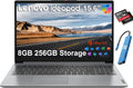 Lenovo IdeaPad Laptop Computer, 15.6" Anti-Glare, 8GB RAM, 256GB (128GB SSD +128GB eMMC), 1-Year Office 365, Intel Core CPU, for Student, Home, Work, Numeric Keypad, Wi-Fi 6, IST HUB, Win 11 Home S