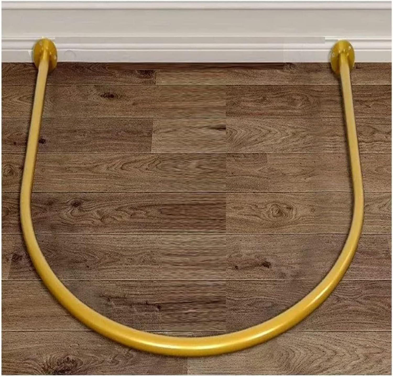 Metal Curtain Rod U-Shaped Shelf - Fitting Room Curtain Rod for Clothing Store Office Wedding Dress Shop Changing Room (Gold,100x100cm)