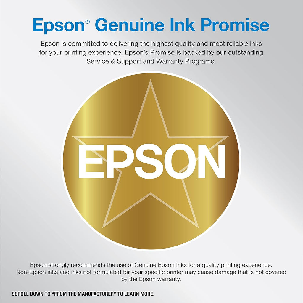Epson EcoTank Photo ET-8500 Wireless Color All-in-One Supertank Printer with Scanner Copier, Ethernet and 4.3-inch Colorfull Touchscreen - White