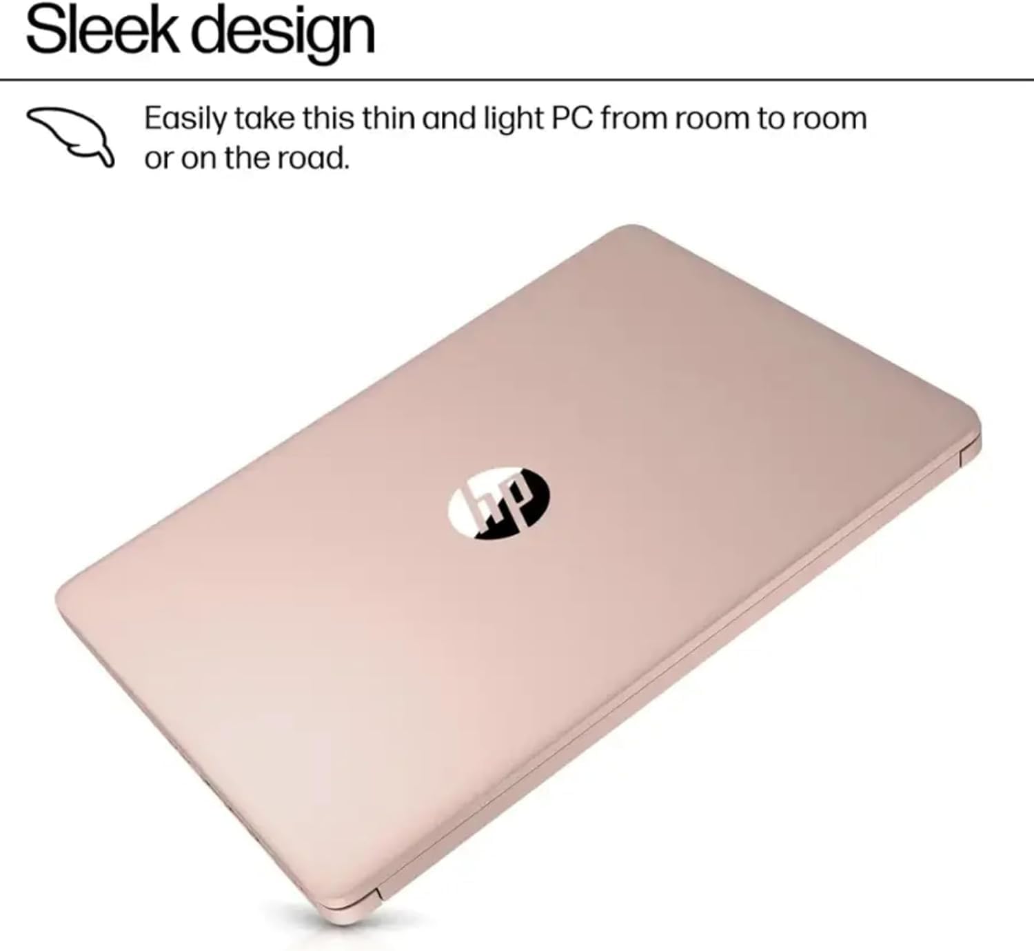 HP Latest Ultrabook Laptop with Copilot AI - 8GB RAM - Intel Core | Microsoft Office 365 Included, 192GB SSD, Webcam, Windows 11 no Mouse | Essential Laptop