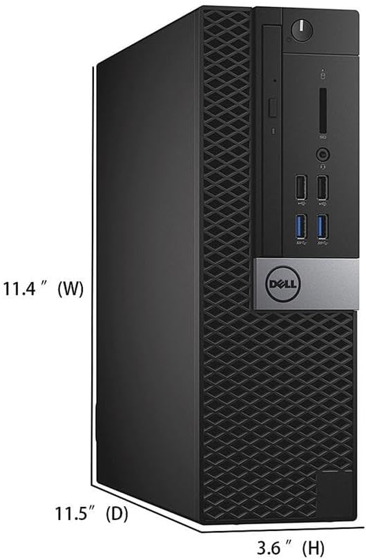 Dell OptiPlex 3040 SFF Desktop PC, 6th Gen Intel Core, 8GB RAM, 256GB SSD, Keyboard & Mouse, Windows 11 Pro (Renewed)