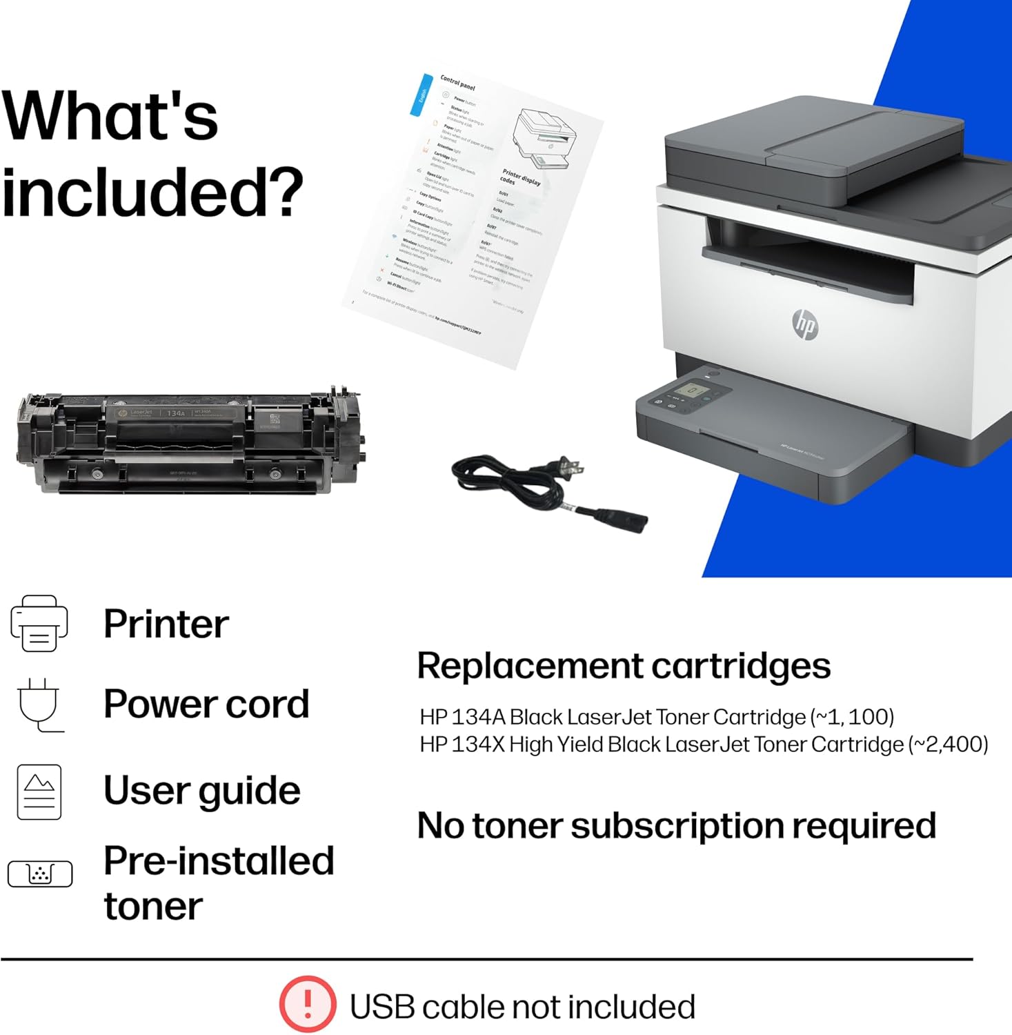 HP LaserJet MFP M234sdw Wireless Printer, Print, scan, Copy, Fast speeds, Easy Setup, Mobile Printing, Best-for-Small Teams