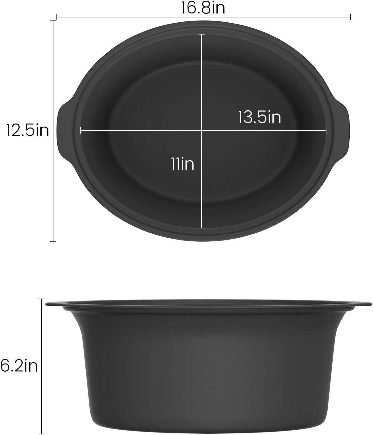 HOMECOOKIN Slow Cooker, Extra Large 10 Quart Programmable Slow Cookers, Dishwasher Safe Glass Lid & Crock, Kitchen Appliance for Families and Gatherings, Brown