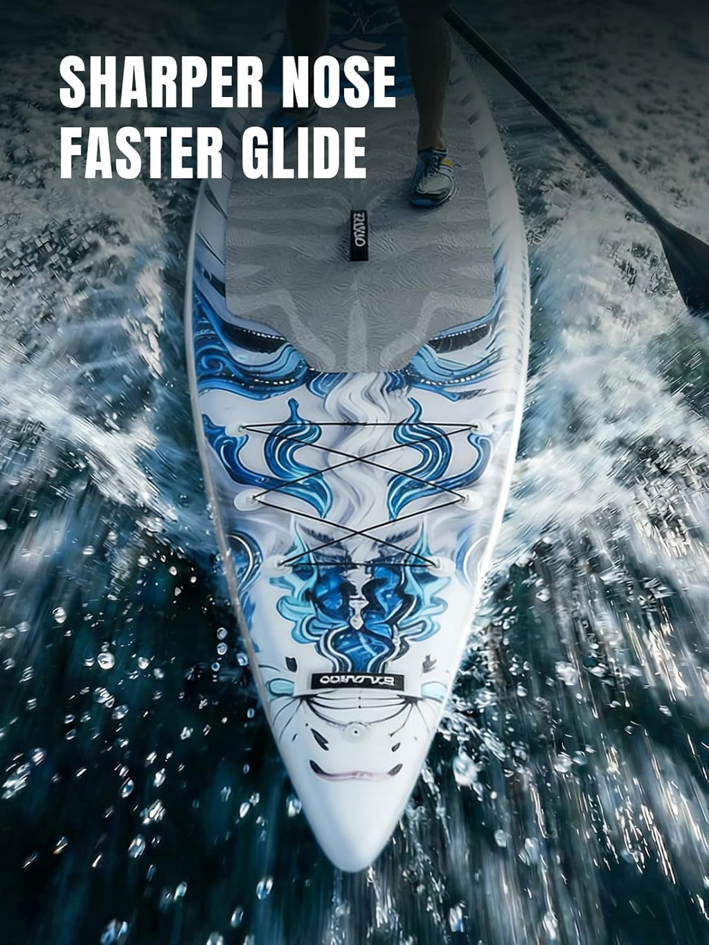 SOLAVERO Inflatable Stand Up Paddle Board, 12'5"×33" Extra Large SUP with Seat Premium Accessories, Anti-Slip EVA Deck for Youth & Adults 600lb Capacity Adventure Paddleboard for Lake, River, Ocean