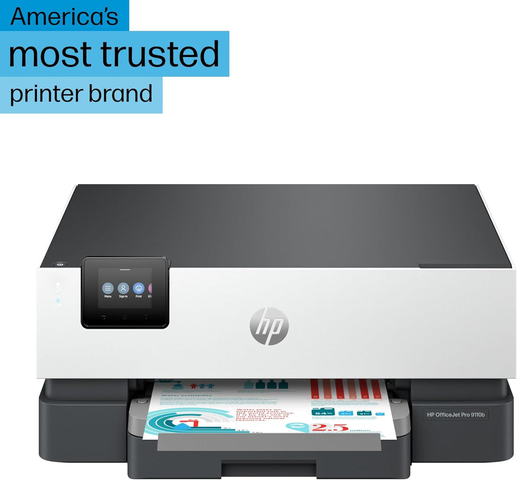 HP Officejet Pro 9110b Desktop Wireless Inkjet Printer - Color
