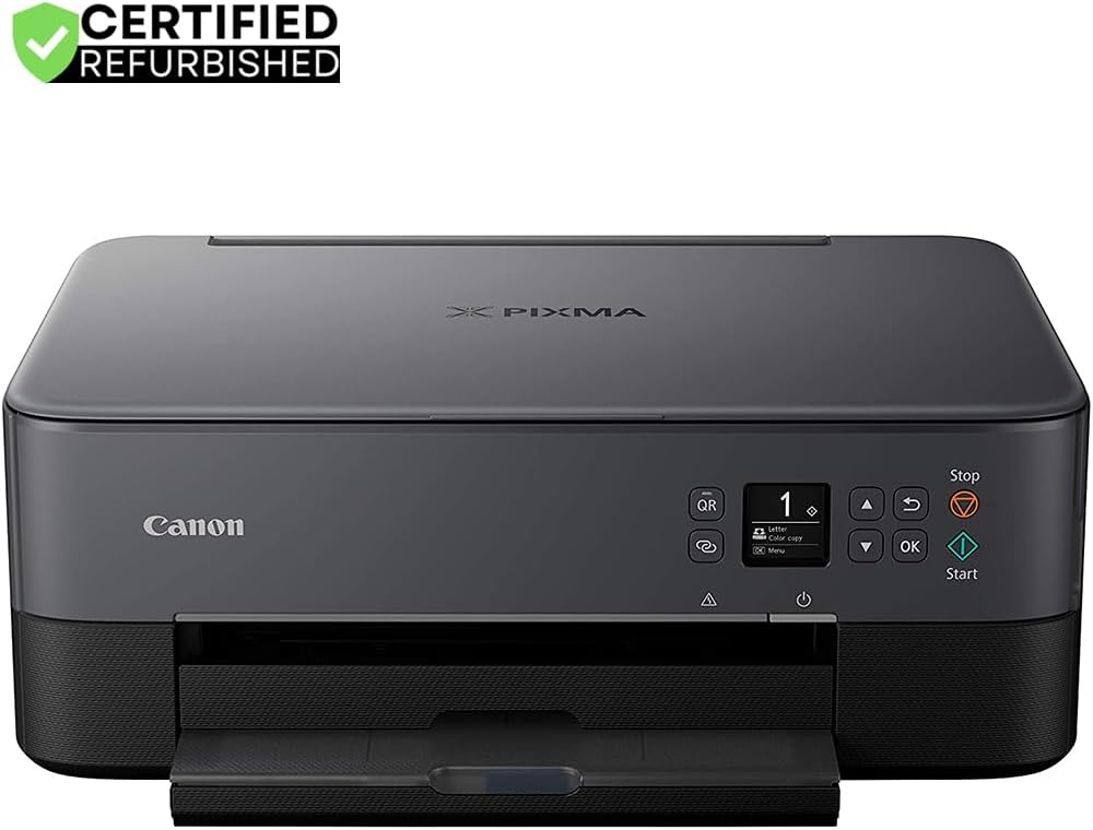 Canon PIXMA TS6420a All-in-One Wireless Color Printer with Print, Scan, Copy, Photo Print & Mobile Functions (Renewed) Bundle with DGE USB Cable + Print Like A Pro Guidebook Kit