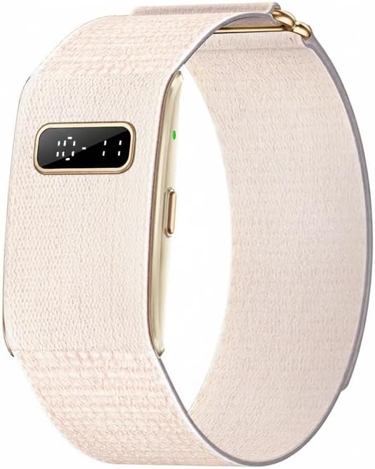 Innovative Design Smart Bracelet with Tiny LED Screen, 50+ Days Ultra-Long Battery Fitness Tracker, 24/7 (STEP/HR/SpO2) Monitor, AI Analysis & Free App – Health Tracker for IOS & Android (Rose Gold)