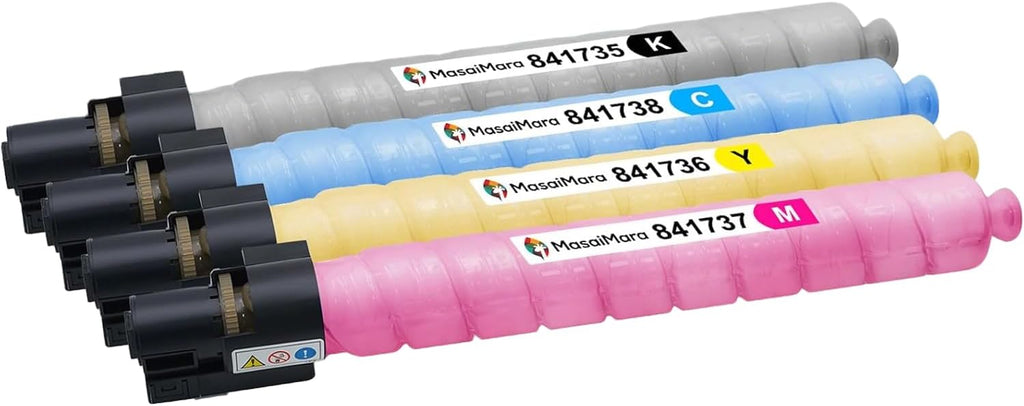 MasaiMara MP C3502 MP C3002 High Capacity Compatible Toner Cartridges Replacement for Ricoh Aficio Savin MP C3502 MP C3002 Color copiers Printer (Black, Cyan, Magenta, Yellow, 4 Pack)