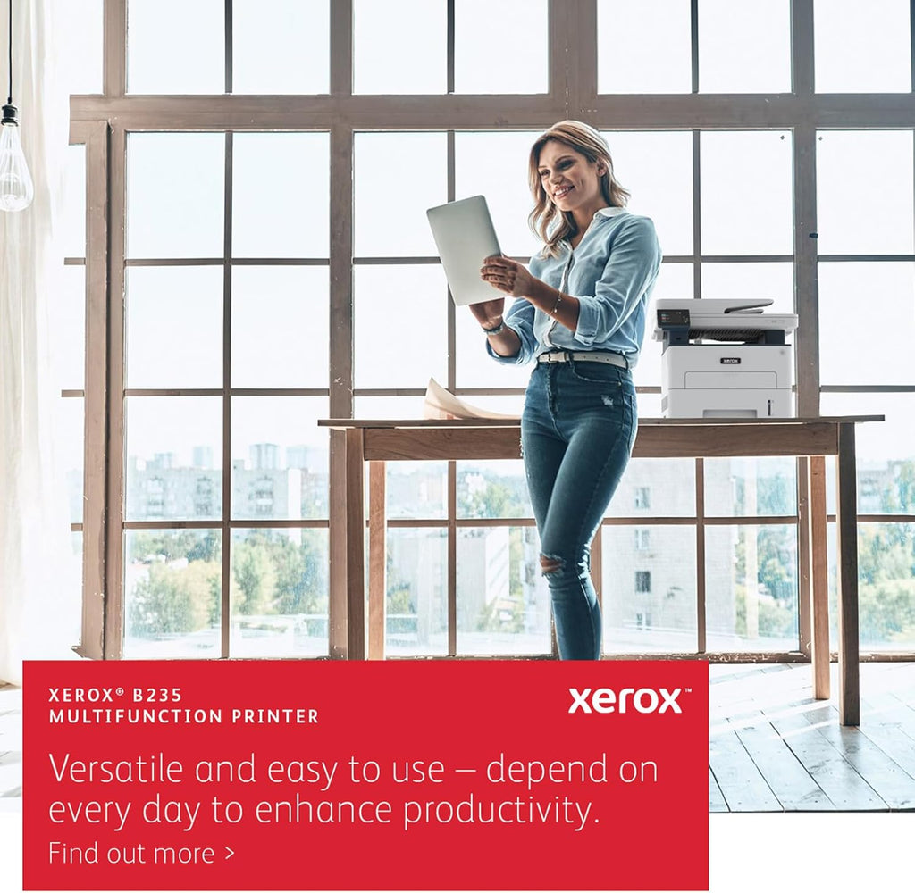 Xerox B235DNI All-in-One Printer, Laser, B&W, Wireless, ADF, Letter, Print, Scan, Copy, Fax, Energy Star Certified, Up to 36PPM