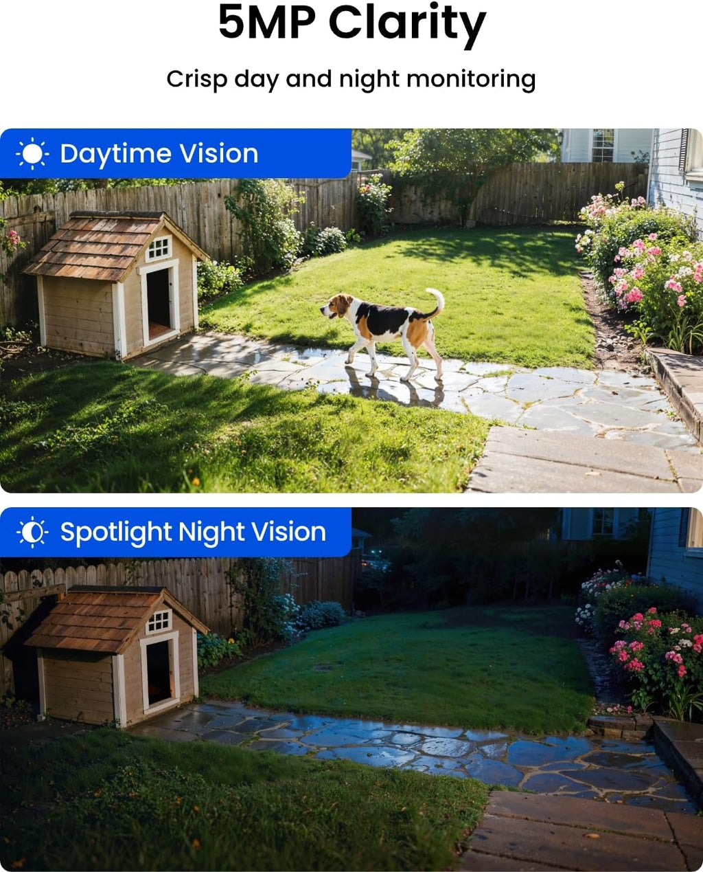 REOLINK 5MP Solar Security Cameras Wireless Outdoor, 360° Pan Tilt Auto-Tracking, Smart AI Detection, Up to 1TB Local Storage, 2.4/5GHz Dual-Band WiFi, Home Hub Mini with 2X Argus PT + Solar Panel