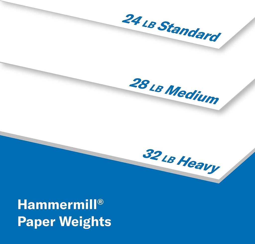 Hammermill Printer Paper, Premium Laser Print 24 lb, 8.5 x 11-10 Ream (5000 Sheets) - 98 Bright, Made in the USA, 104604C