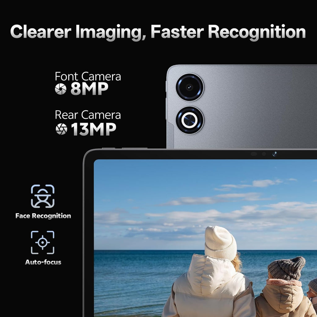 13 Inch Android 16 Tablet, 40GB+128GB+2TB Expand, 1600*2240 90Hz 𝟐𝐊 IPS Display, 11000mAh Battery+ 20W Fast Charging, Octa-Core Processor, Wi-Fi & BT5.0, GPS, Large Screen Tablet with Case