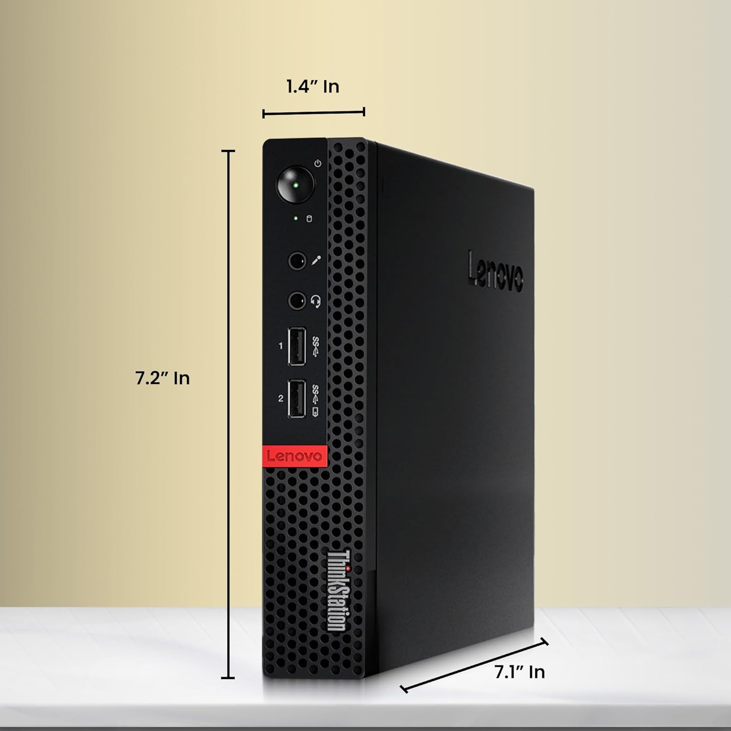 Lenovo ThinkStation P320 Mini PC - Intel Core i7-7700T - 16GB DDR4 RAM - 512GB NVMe SSD - Wi-Fi - Windows 11 Pro - NVIDIA Quadro P600 GPU - Tiny Desktop - Compact Business Desktop (Renewed)