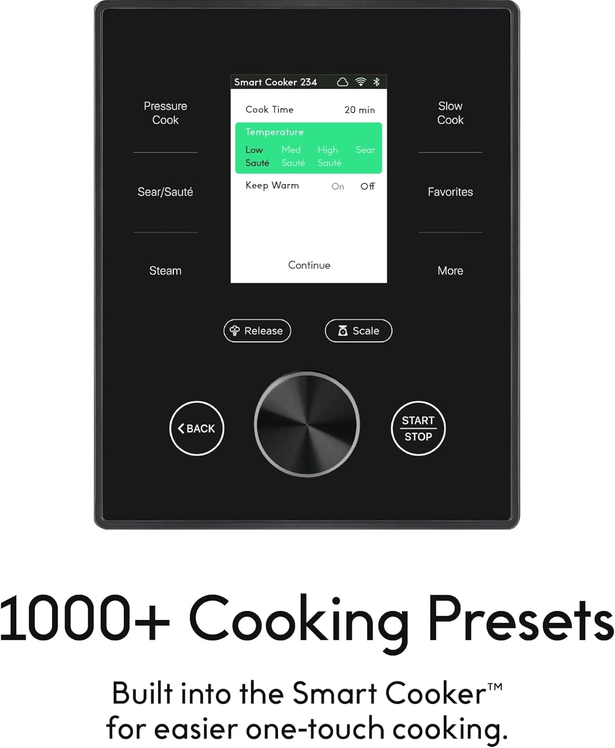 CHEF iQ Smart Pressure Cooker with WiFi and Built-in Scale - Easy-to-Use 10-in-1 Multicooker with 500+ Guided Recipes - Rice Cooker, Slow Cooker, Instant Meals for Foodies - 6 Quart - Family Size