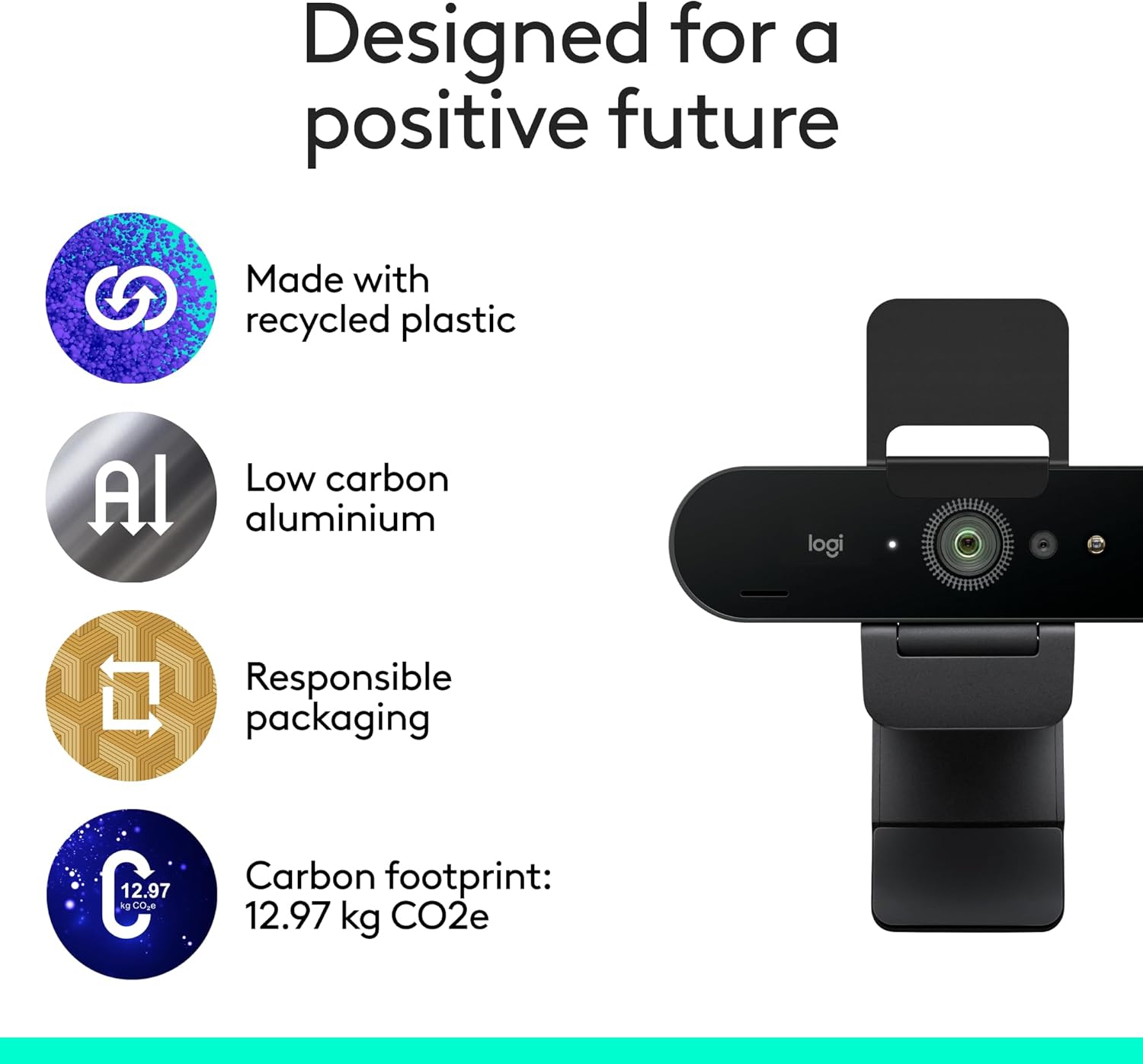 Logitech Brio 4K Webcam, Video Calling, Noise-Cancelling mic, HD Auto Light Correction, Wide Field of View, Windows Hello Works with Microsoft Teams, Zoom, Google Meet, PC/Mac/Laptop/MacBook/Tablet