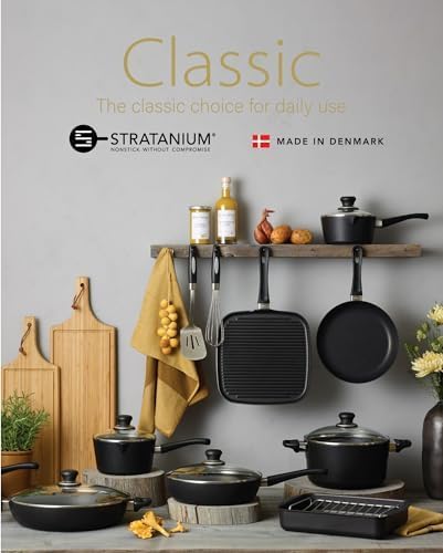 SCANPAN USA Inc Scanpan Classic 3-Quart Covered Saucepan, Black/Clear