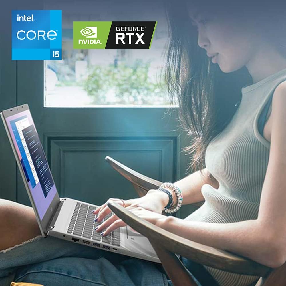 acer Aspire 5 A515-57G-58R7 Slim Laptop | 15.6" Full HD IPS | Intel Core i5-1240P | NVIDIA GeForce RTX 2050 | 8GB DDR4 | 512GB SSD | Wi-Fi 6 | Thunderbolt 4 | Fingerprint Reader | Backlit KB | Win 11