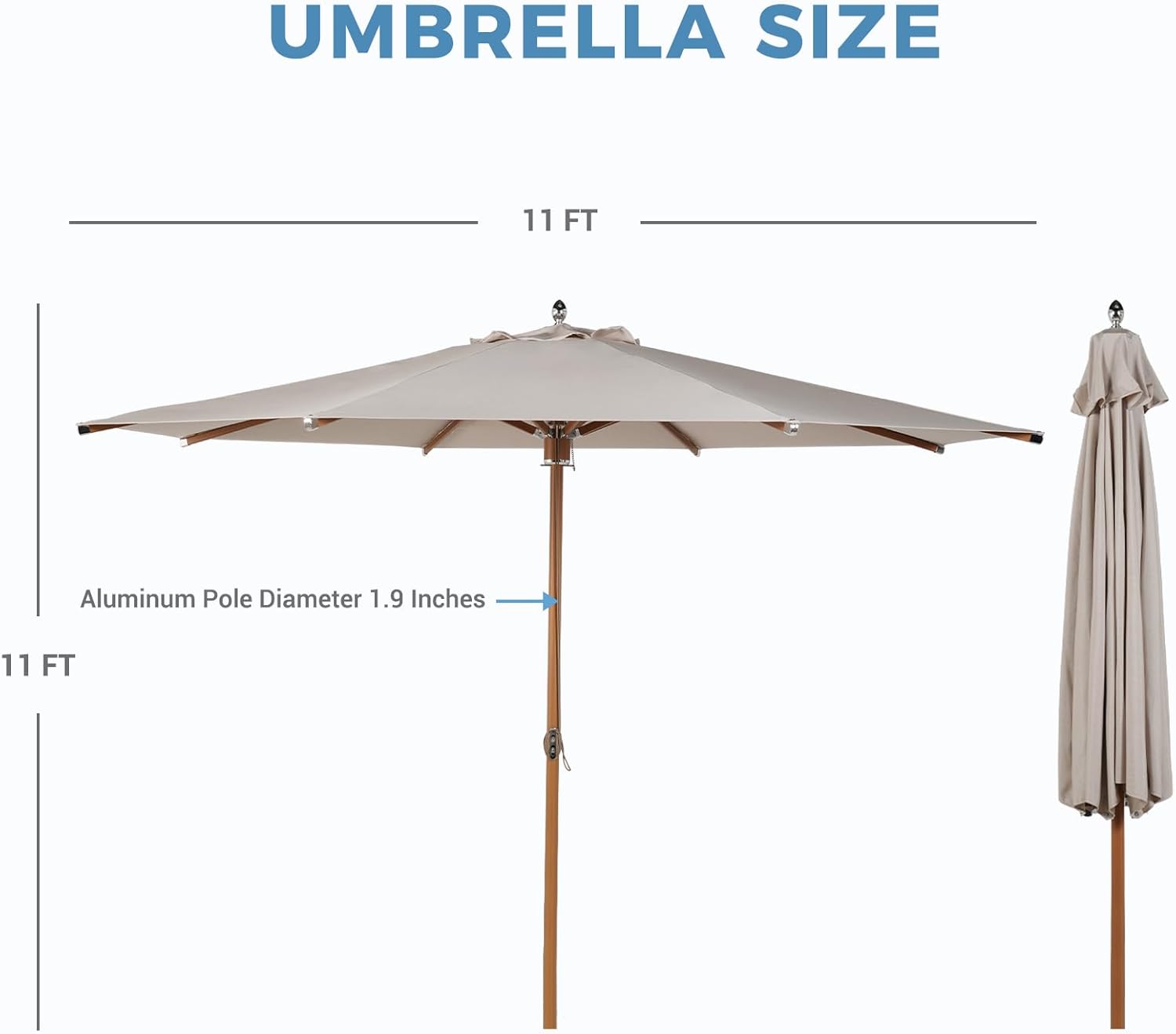 Grand patio 11 FT Outdoor Umbrella