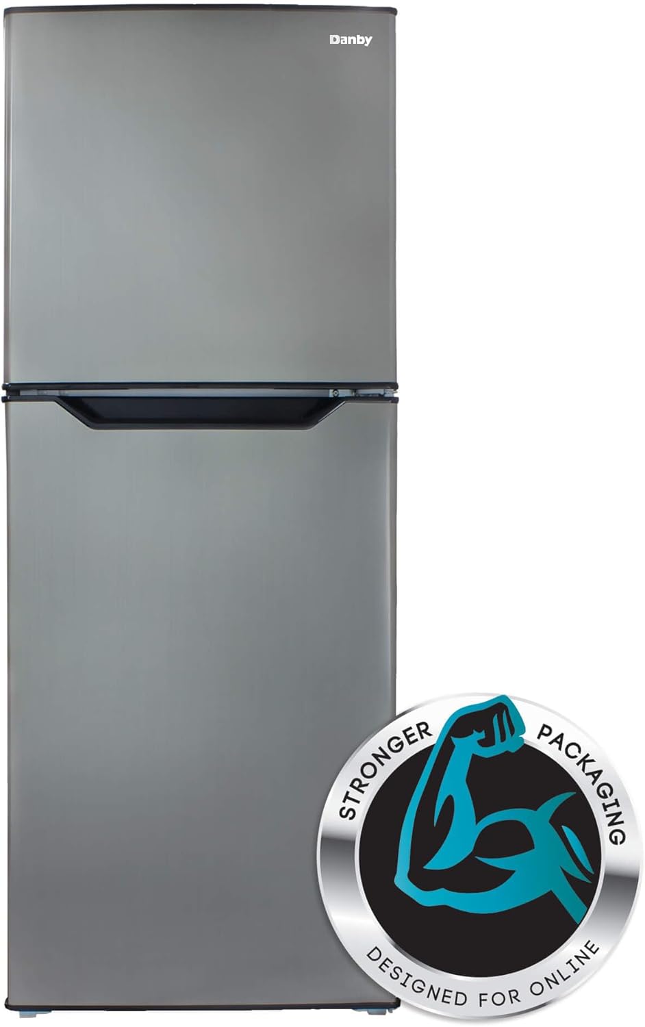Danby DFF070B2BSLDB-6 7.0 cu. ft. Frost Free Top Mount Freezer in Black Stainless Steel