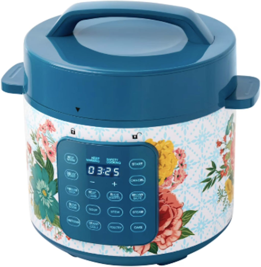 Pioneer Woman Fancy Flourish 6-Quart Pressure Cooker with Touch Control Display