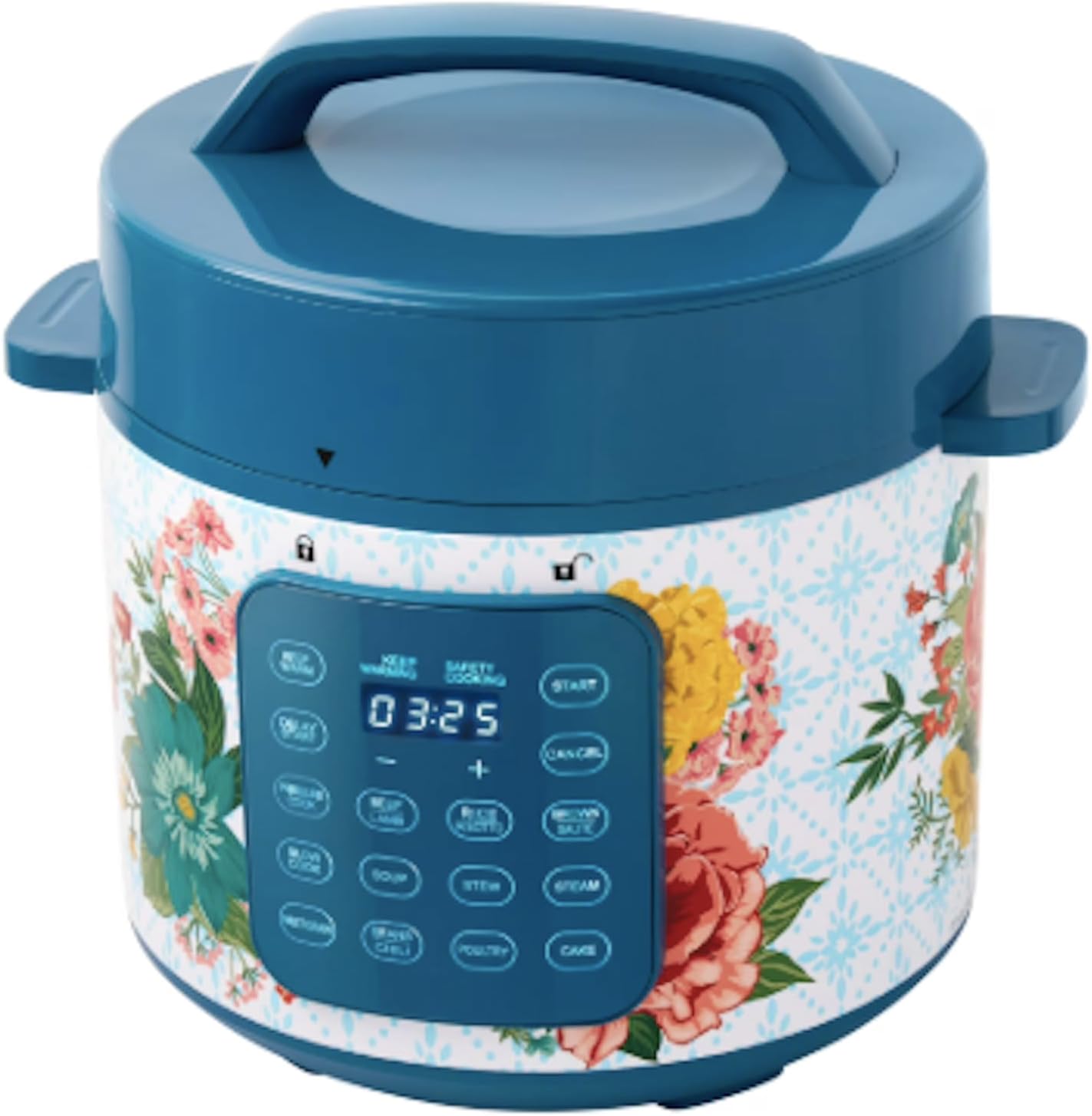 Pioneer Woman Fancy Flourish 6-Quart Pressure Cooker with Touch Control Display