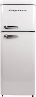Frigidaire, 2 Door Apartment Size RETRO Refrigerator with Top Freezer, Chrome Handles, 7.5 cu ft