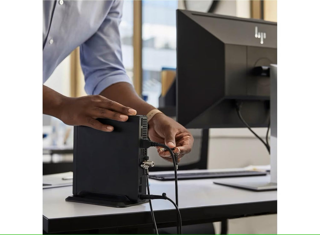 HP Pro Mini 400 G9 Desktop Computer, Intel Celeron G6900T Processor, 16GB DDR5, 512GB SSD, 3-Monitor Ports (2X DisplayPort + HDMI), WiFi 6E, RJ-45, USB-C, Wired Keyboard& Mouse, Windows 11 Pro
