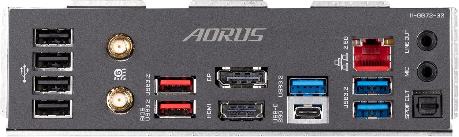 GIGABYTE Z790 AORUS Elite AX LGA 1700 ATX Motherboard, Support Intel Core 14th/13th/12th Gen, DDR5, 16+1+2 Power Phase, 4X M.2, PCIe 5.0, USB-C 3.2, WIFI6E, 2.5GbE, Q-Flash, EZ-Latch, RGB Fusion