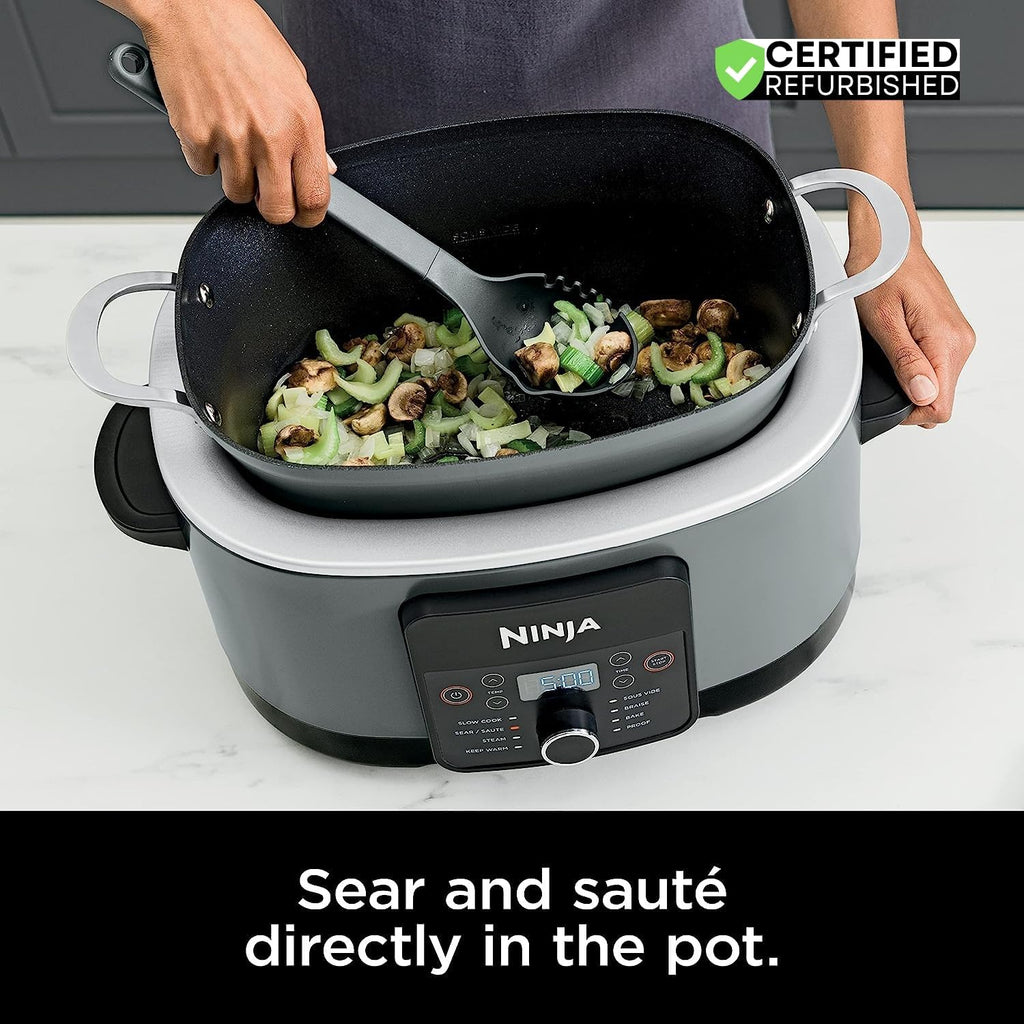 Ninja MC1001 Foodi Possible Slow Cooker PRO Multi-Cooker (Renewed) Bundle with 3 YR CPS Enhanced Protection Pack