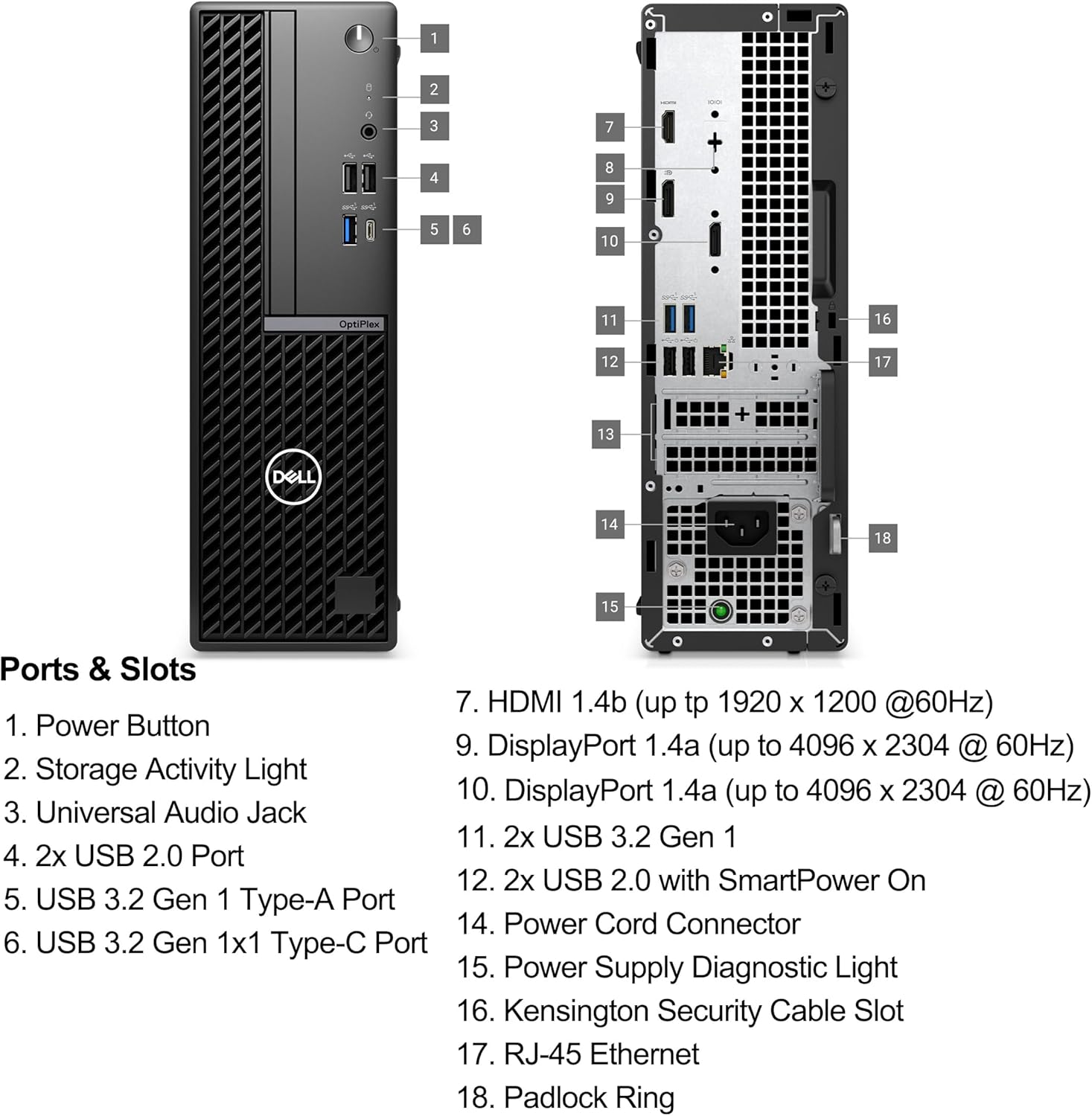 Dell 2026 OptiPlex 7020 Desktop Computers for Home & Office Business, 14th Gen Intel i5-14500, 16GB DDR5, 512GB SSD, WiFi 6E, Dual Display Support, Windows 11 Pro, Compact Small Form Factor (SFF)