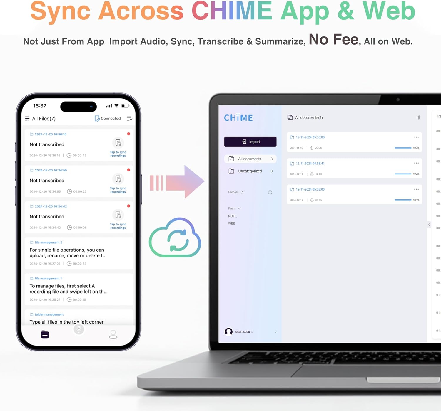 AI Voice Recorder, Voice Recorder with No Fee for Transcribe & Summarize, Empowered by ChatGPT, APP and WEB Sync, Support 107 Languages, 64GB Memory,Digital Voice Recorder for Meetings/Calls-Dark Grey
