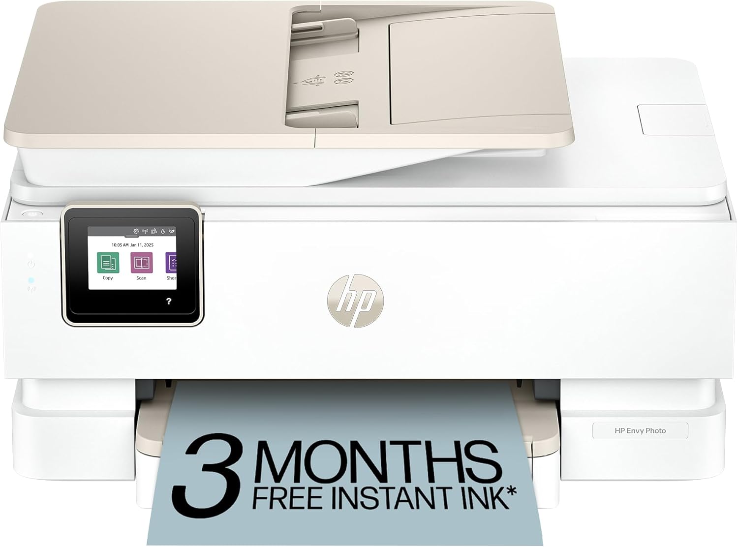 HP Envy Photo 7975 Wireless Color Inkjet Photo Printer, Print, scan, Copy, Easy Setup, Mobile Printing, Best-for-Home, 3 Month Instant Ink Trial Included, AI-Enabled (B63K3A)