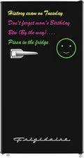 Frigidaire EFR331 Single Door Compact Refrigerator - Adjustable Thermostat Control - Reversible Doors - Front Blackboard, Write and Erase - Ideal for Dorm, Office, RV, Room - Black, 3.2 Cubic Feet