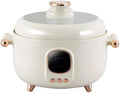 4L Electric Hot Pot Pressure Cooker, Triple Compartment, Digital Control, 1000W, (Cer 3C Liner + Cer DD Liner + Std Liner + 3C Steam Tray, 110V American standard H9-A white)