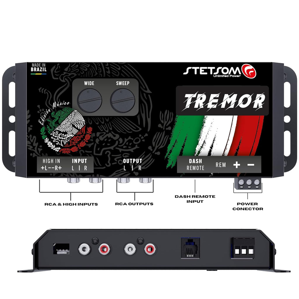 Stetsom Tremor Bass Restoration Processor, Car Audio Bass Booster Expander with Remote (Mexico Sticker Free)