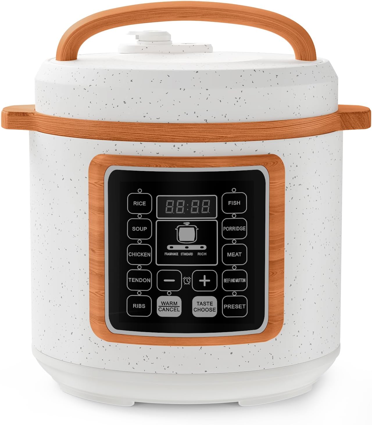 6 Quart Electric Pressure Cooker, 9-in-1 Stainless Steel Multi Cooker Pot, Rice Cooker, Slow Cooker, Food Pressure Cooker with Safety Lock, Auto Release, Delay Timer, Intelligent Presets