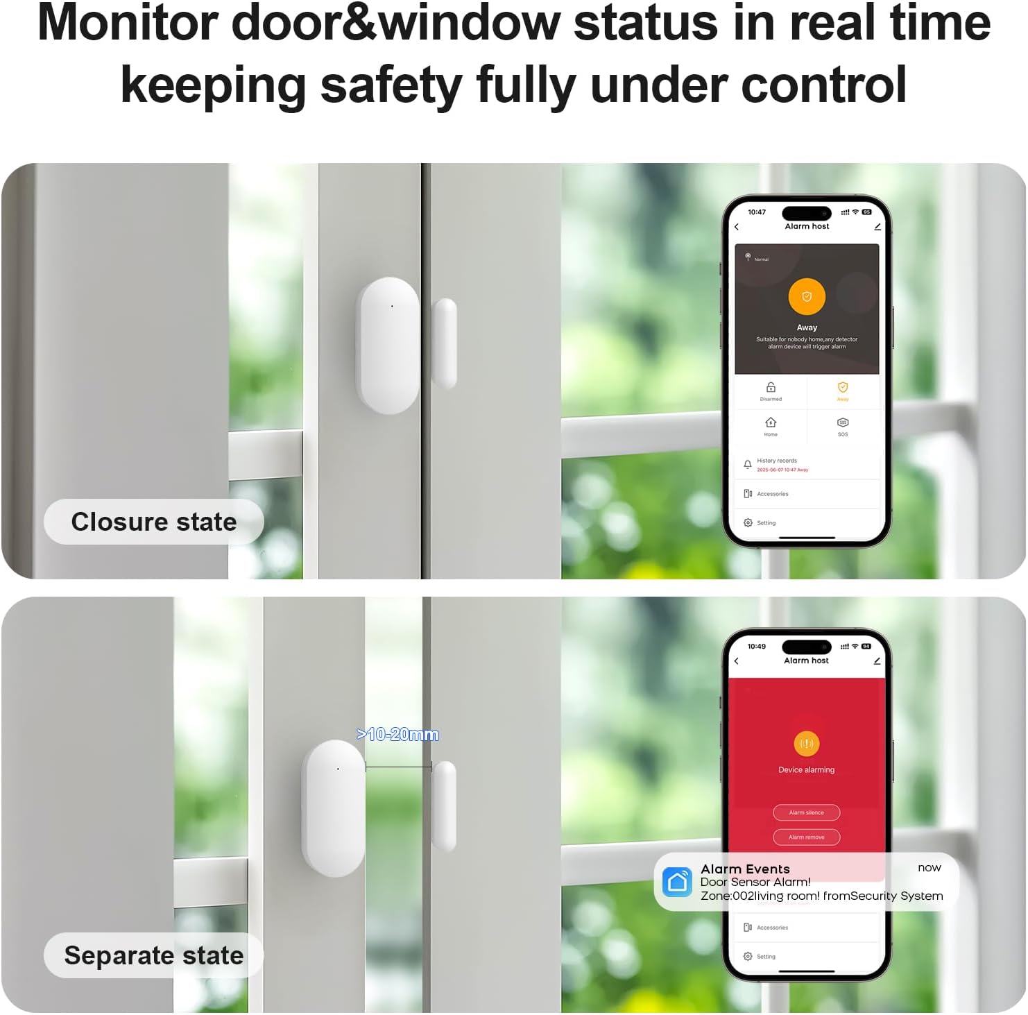 Alarm System for Home Security,24Pcs WiFi+GSM/4G No Monthly Fee Wireless Security System, Phone App Control,Real-Time Alert,Auto Alarm Dial,Compatible with Alexa & Google,No Monthly Fee