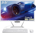 suevery All-in-One PC 21.5 AIO Desktop Computer Core I5, 256G SSD 16G RAM, Wi-Fi6, 1080P Gaming All in One 22" FHD Business Display for Home Office with Keyboard & Mouse (GB, 256)