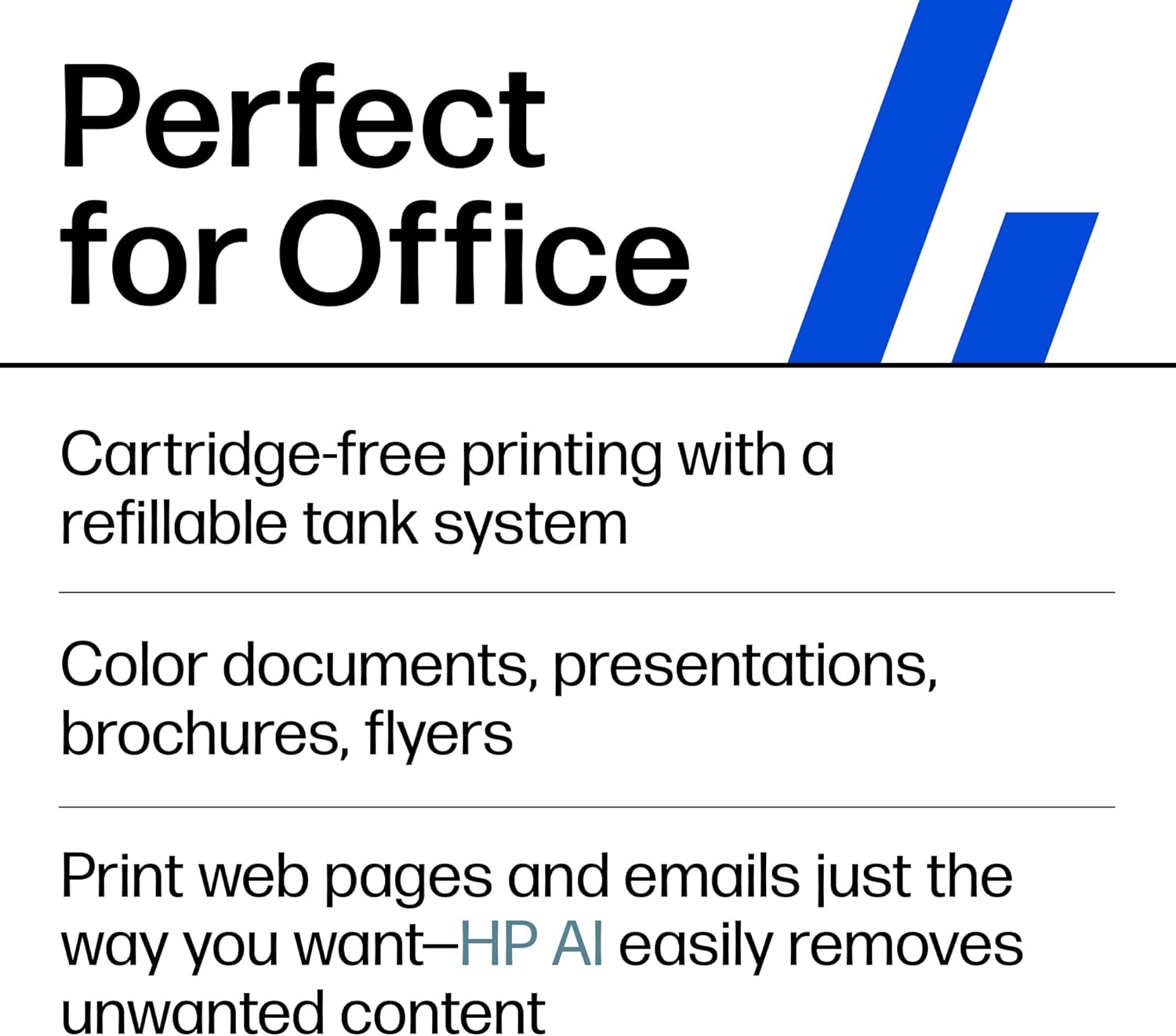 HP Smart Tank 7602 Wireless All-in-One Ink Tank Printer, Scanner, Copier with 2 Years of Ink Included, Best-for-Home Office, Cartridge-Free Refillable, AI-Enabled (28B98A)
