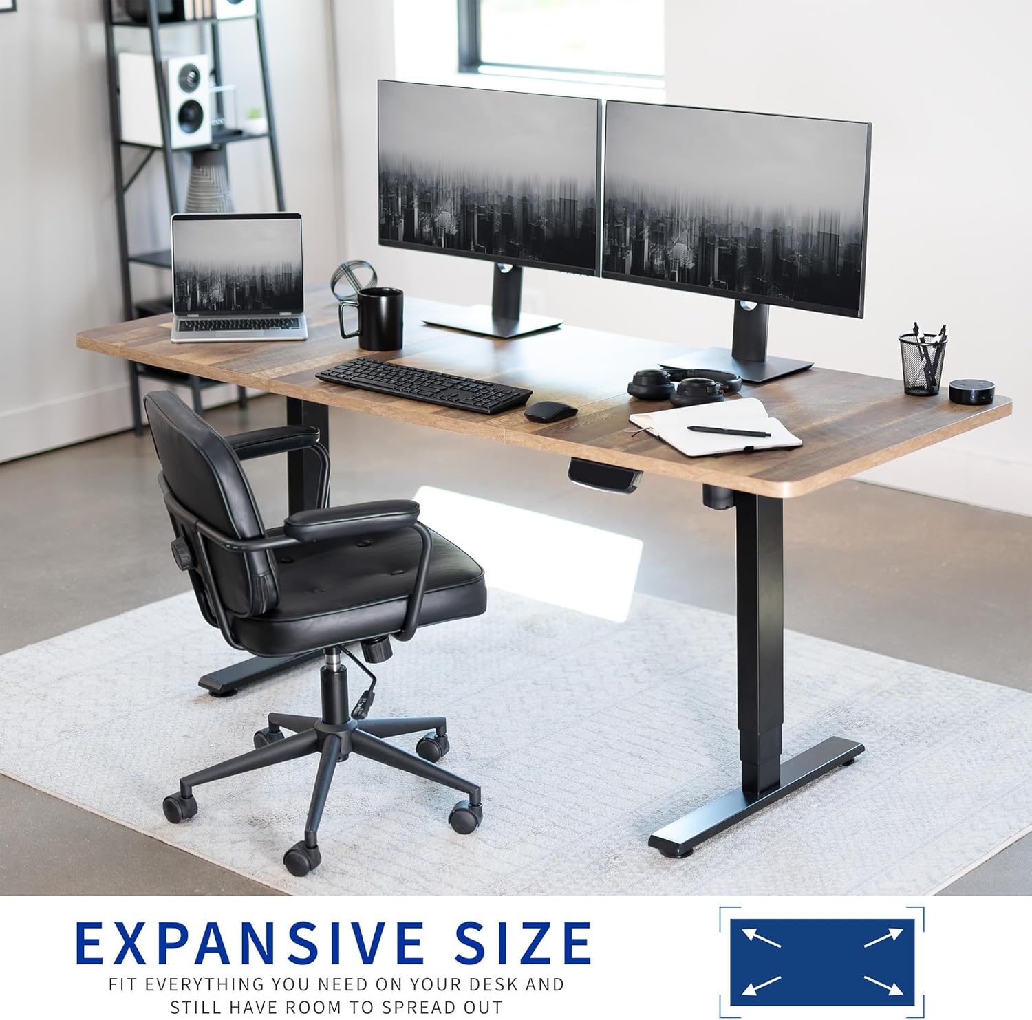 VIVO Universal 71 x 30 inch Table Top for Standard and Sit to Stand Height Adjustable Home and Office Desk Frames, Reclaimed Wood Desktop, DESK-TOP72-30P